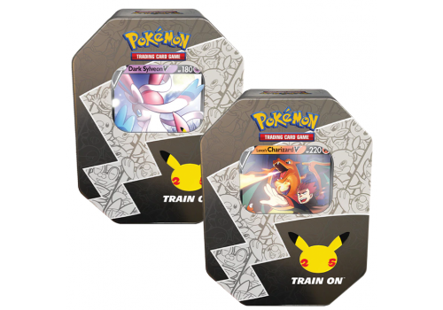 Celebrations Tin Bundle Lances Charizard V & Dark Sylveon V Tin EN