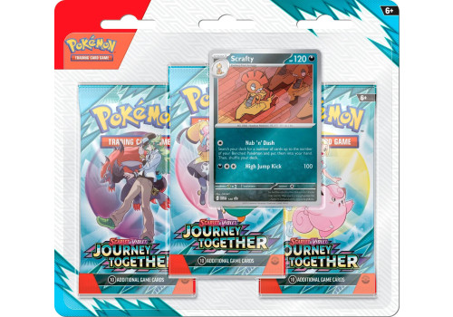 Scarlet & Violet Journey Together Scrafty 3-Pack Blister EN