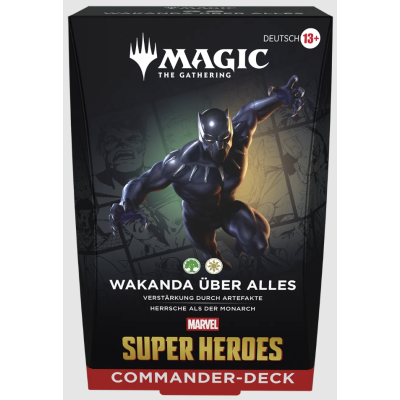 Vorbestellung: Magic The Gathering Marvel Super Heroes Wakanda über Alles Commander DE