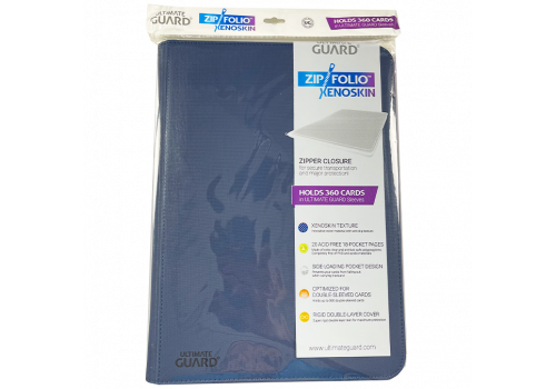 9er Pocket ZipFolio XenoSkin Blau Ultimate Guard