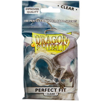 Dragon Shield Sleeves Standard Perfect Fit Clear (100 Sleeves)