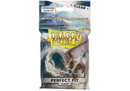 Dragon Shield Sleeves Standard Perfect Fit Clear (100 Sleeves)