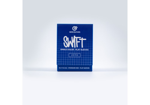 Gem.Eleven Swift Single Color Play Sleeves Blau Gem.Eleven Swift Single Color Play Sleeves Blau