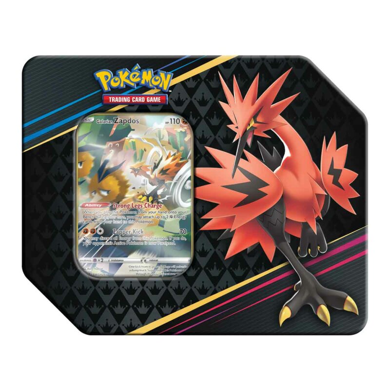 Crown Zenith Galarian Zapdos Big Tin EN