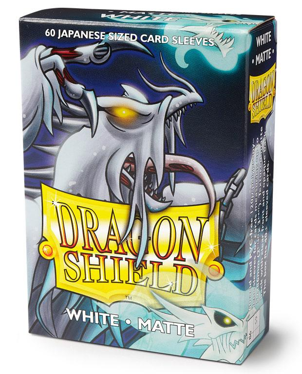 Dragon Shield Sleeves Japanese Size Matte White (60 Sleeves)