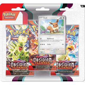 Karmesin & Purpur Obsidianflammen Evoli 3-Pack Blister DE
