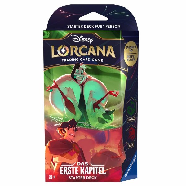 Disney Lorcana: Das Erste Kapitel Starter Deck Smaragd & Rubin DE