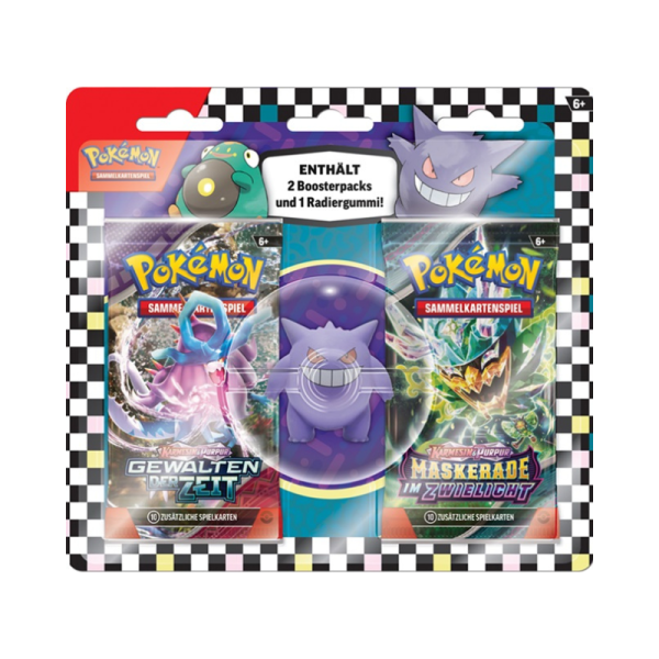Pokemon Back to School Eraser Gengar Blister DE