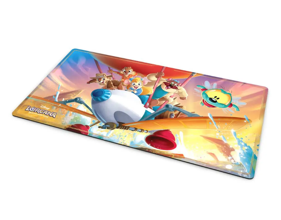 Disney Lorcana: Domäne von Dschafar Spielmatte Rettungstruppe! Auf Geht's!