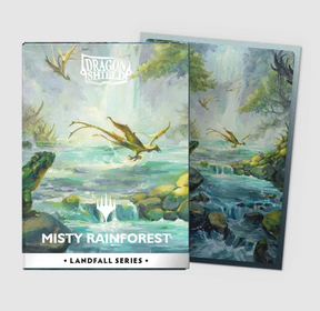 Dragon Shield X Magic: The Gathering: Misty Rainforest - Standard Size Sleeves Landfall Series (100 Sleeves)
