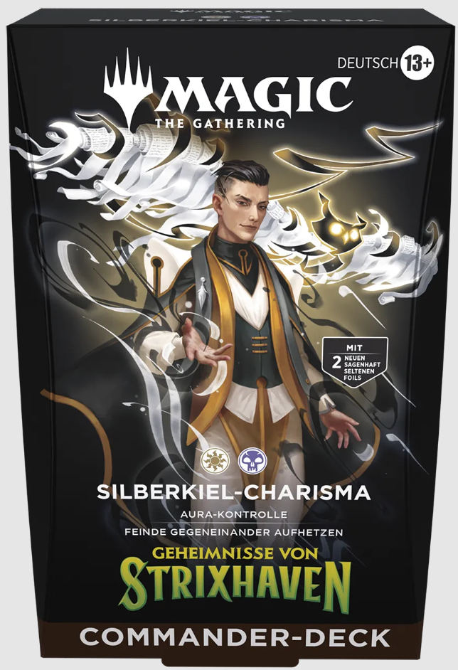 Magic The Gathering Geheimnisse von Strixhaven Silberkiel-Charisma Commander DE