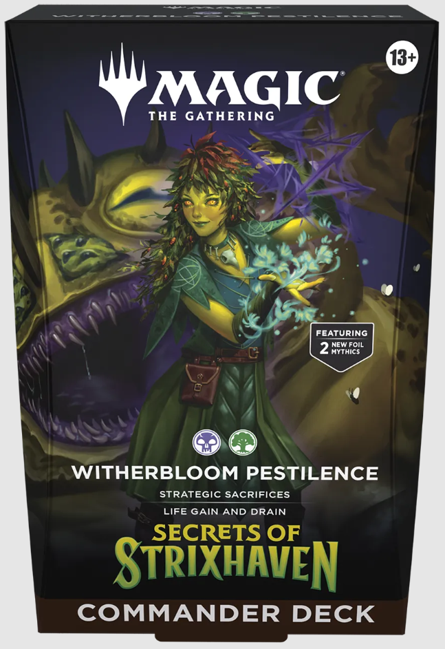 Magic The Gathering Secrets of Strixhaven Witherbloom Pestilence Commander EN