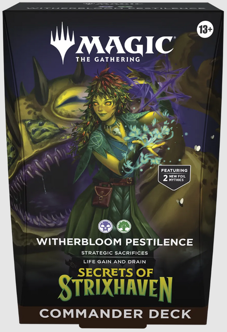 Magic The Gathering Secrets of Strixhaven Witherbloom Pestilence Commander EN