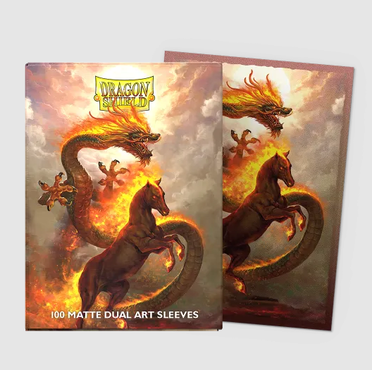 Dragon Shield Art Sleeves Fire Horse 2026 (100 Sleeves)
